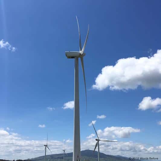 Tararua Ranges wind farm.